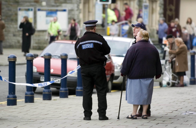 Welsh Police officer protecting our communities. 